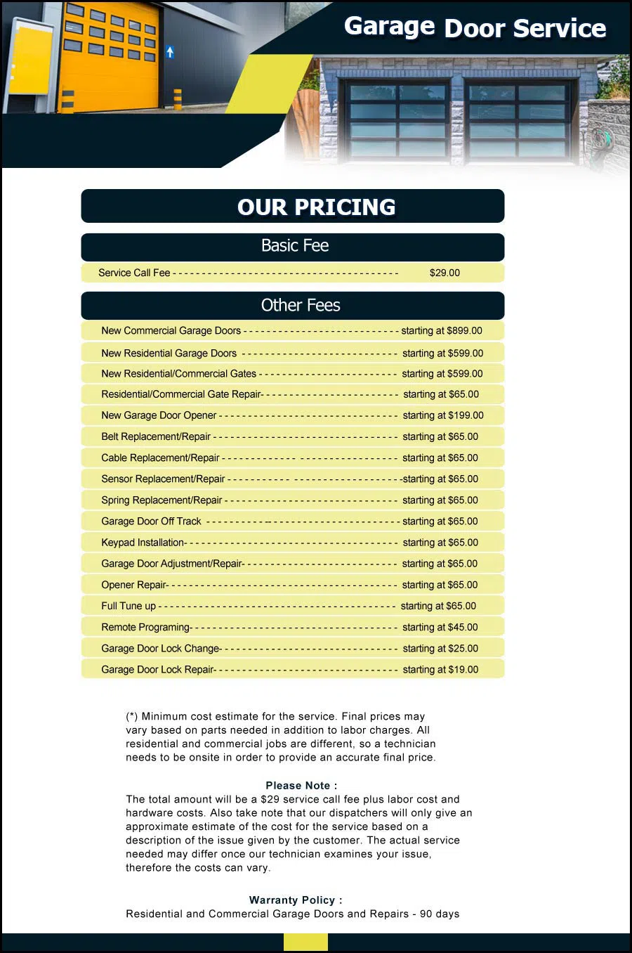 Garage Door & Opener Repairs Geneva, FL 407-413-9890